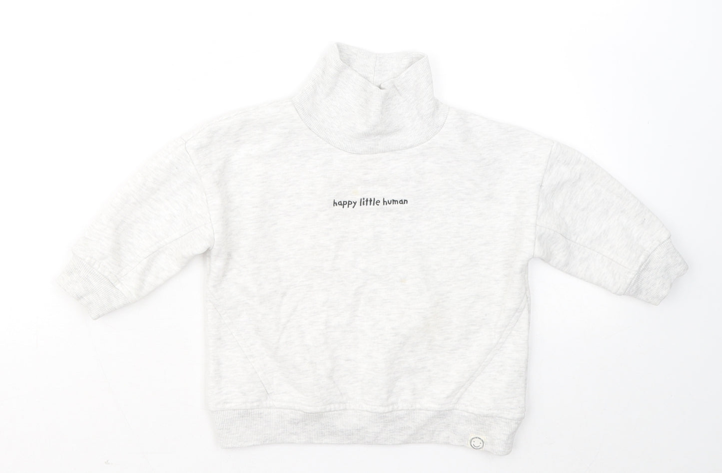 George Boys Grey Cotton Pullover Jumper Size 12-18 Months - Happy Little Human