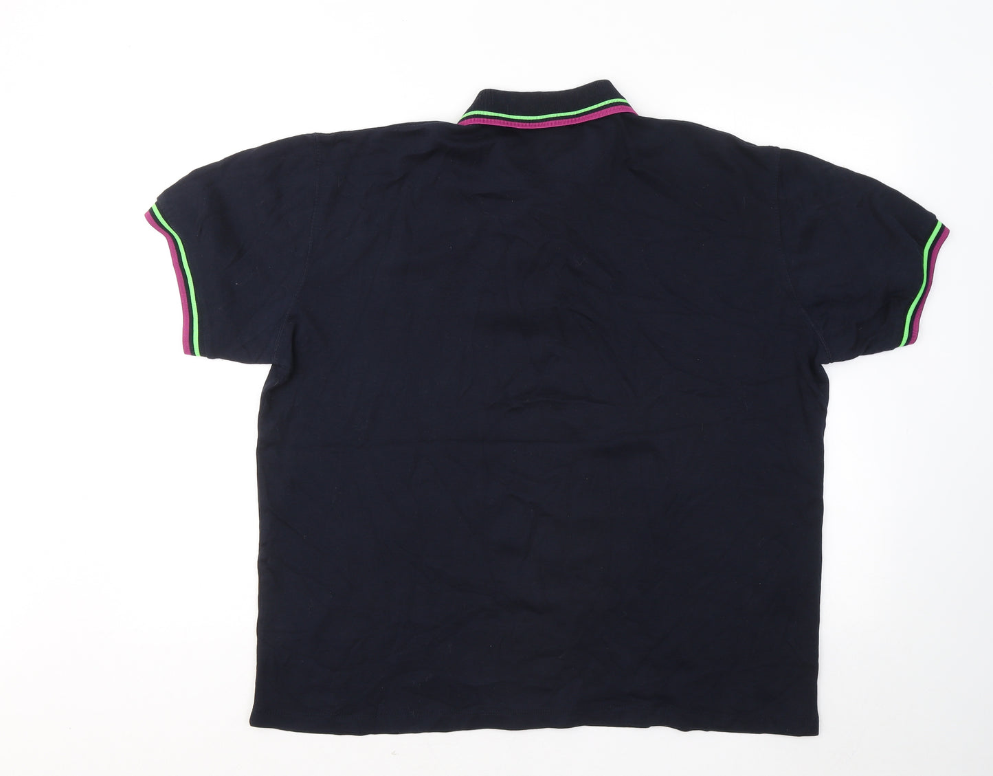 HUGO BOSS Mens Blue Cotton Polo Size 3XL Collared