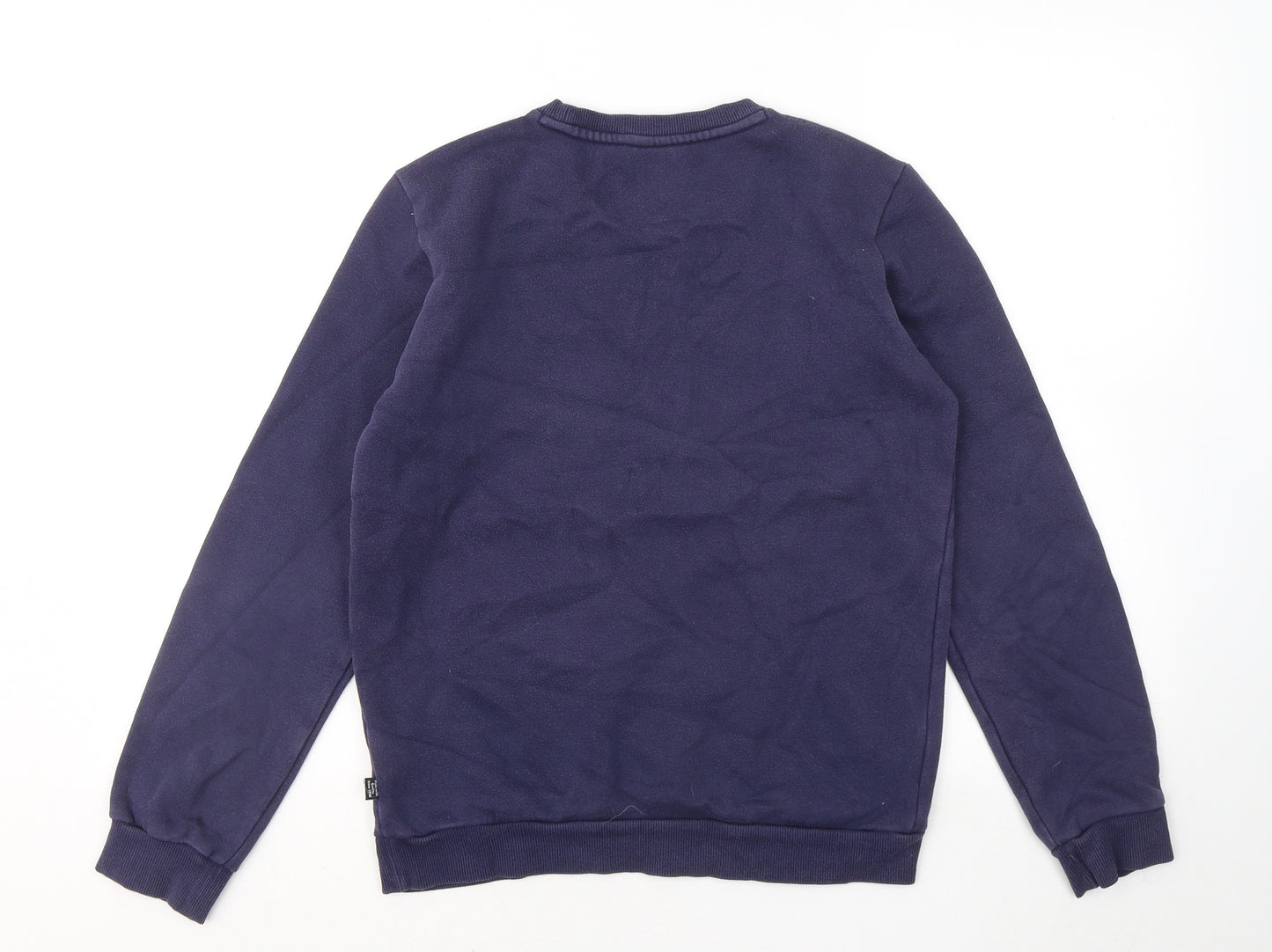 PUMA Boys Blue Cotton Pullover Sweatshirt Size 13-14 Years