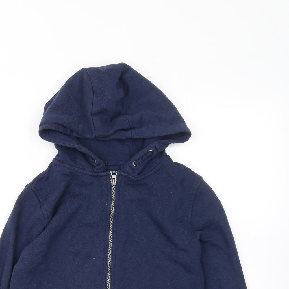 Primark Boys Blue Cotton Full Zip Hoodie Size 10-11 Years