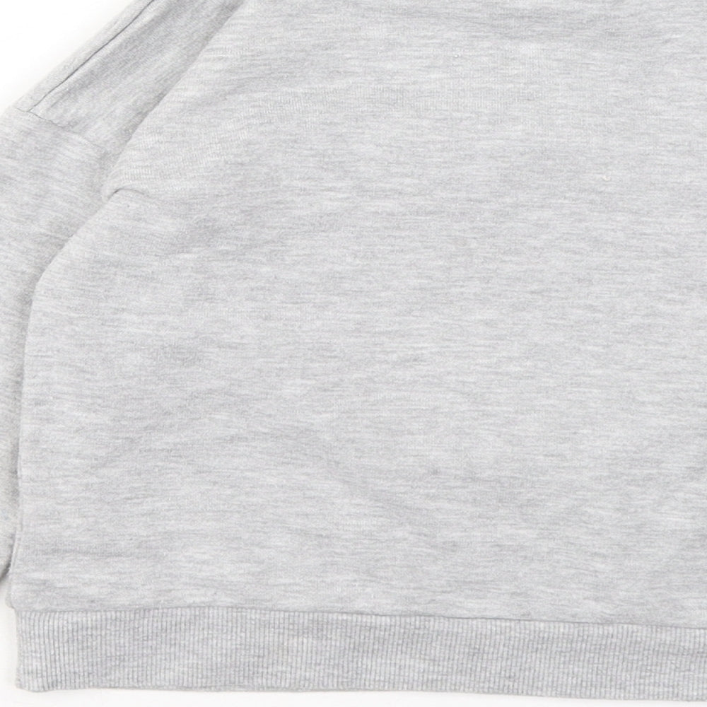 Primark Girls Grey Cotton Pullover Sweatshirt Size 6-7 Years - LOL Surprise