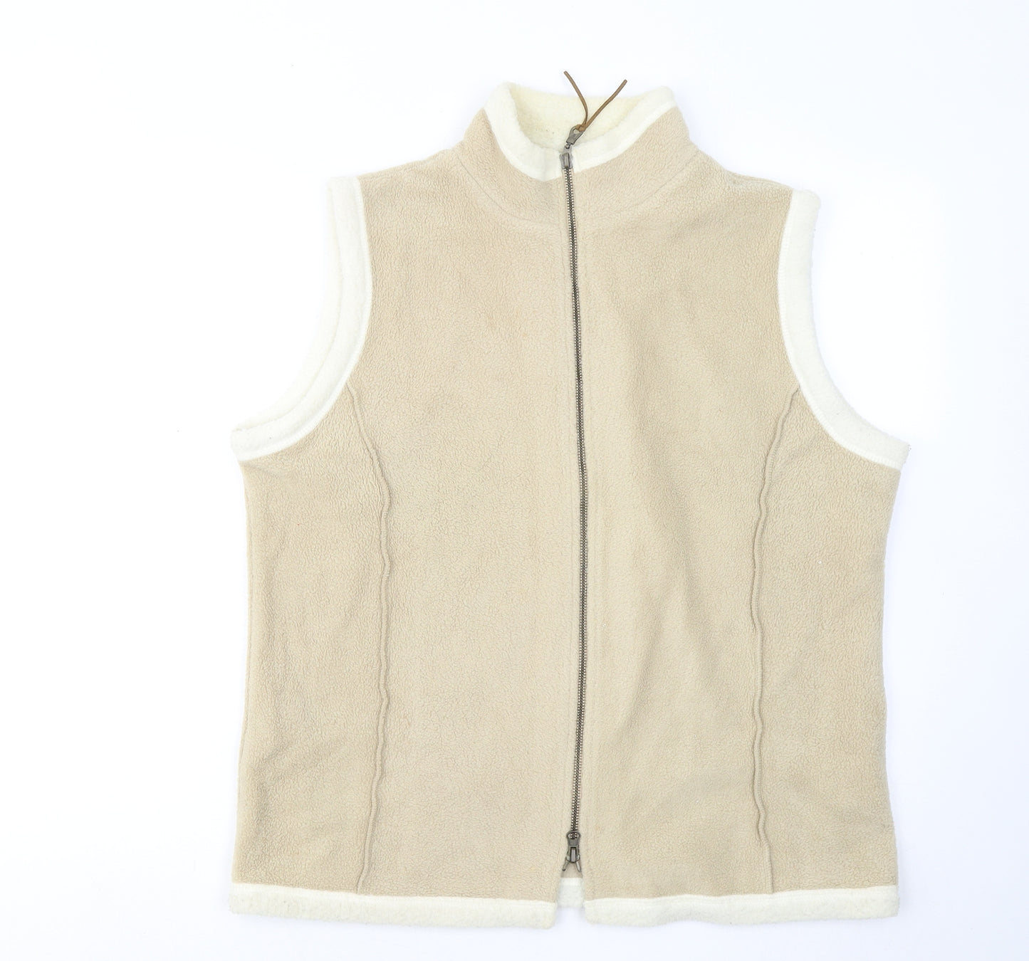 Essentials Womens Beige Gilet Jacket Size 14