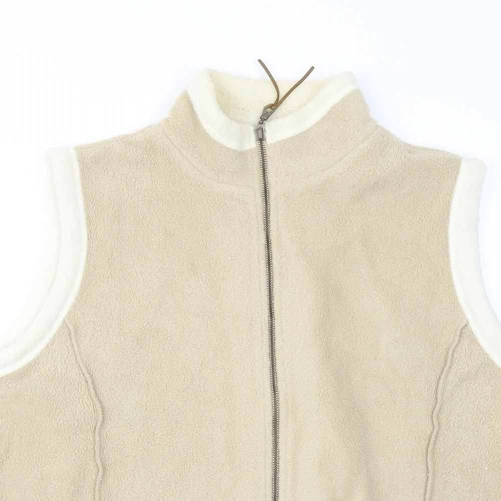 Essentials Womens Beige Gilet Jacket Size 14