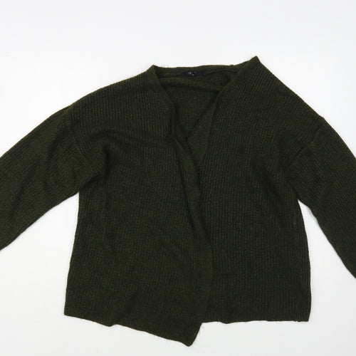 NEXT Womens Green V-Neck Acrylic Cardigan Jumper Size M