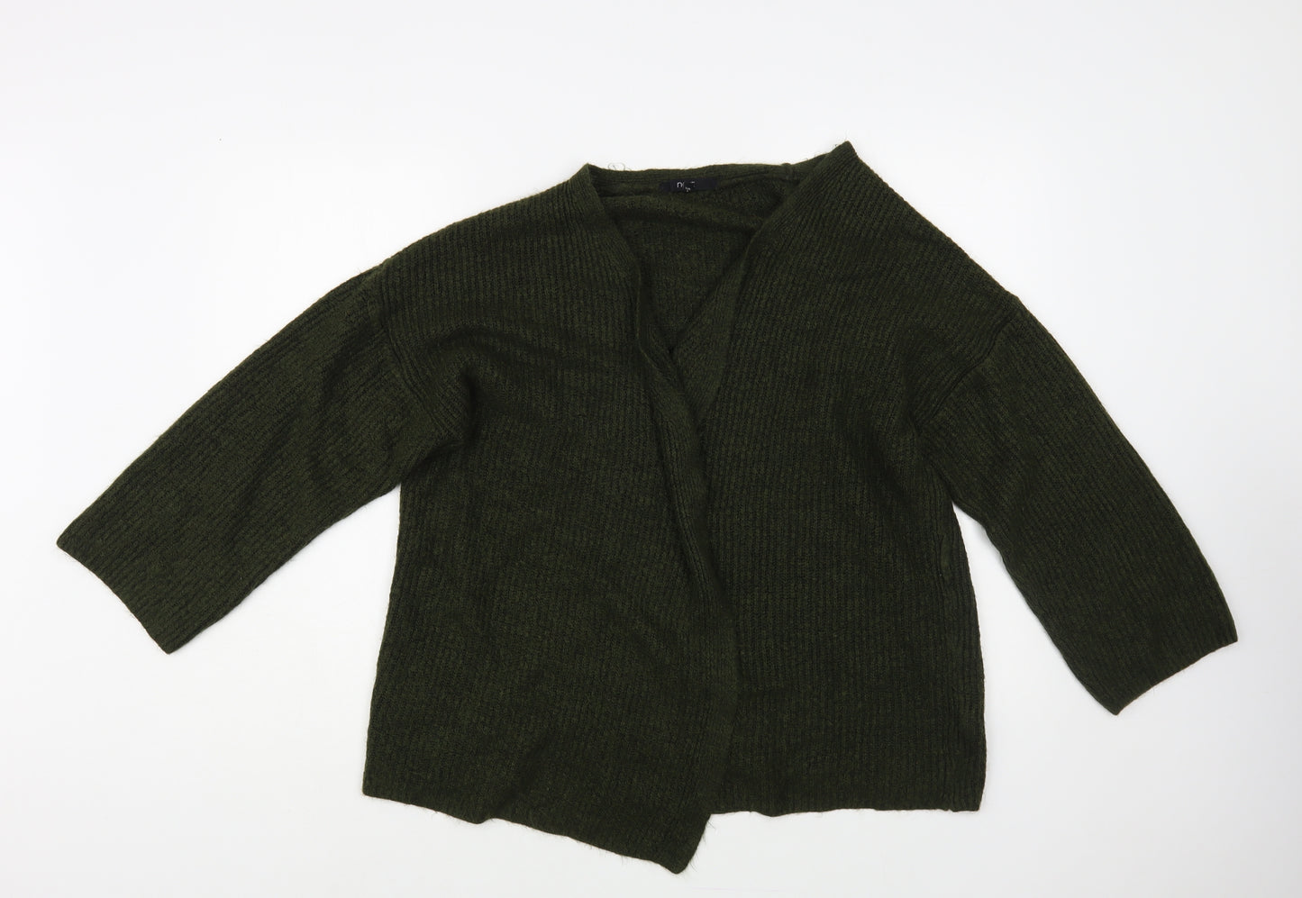 NEXT Womens Green V-Neck Acrylic Cardigan Jumper Size M