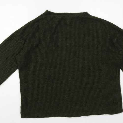 NEXT Womens Green V-Neck Acrylic Cardigan Jumper Size M