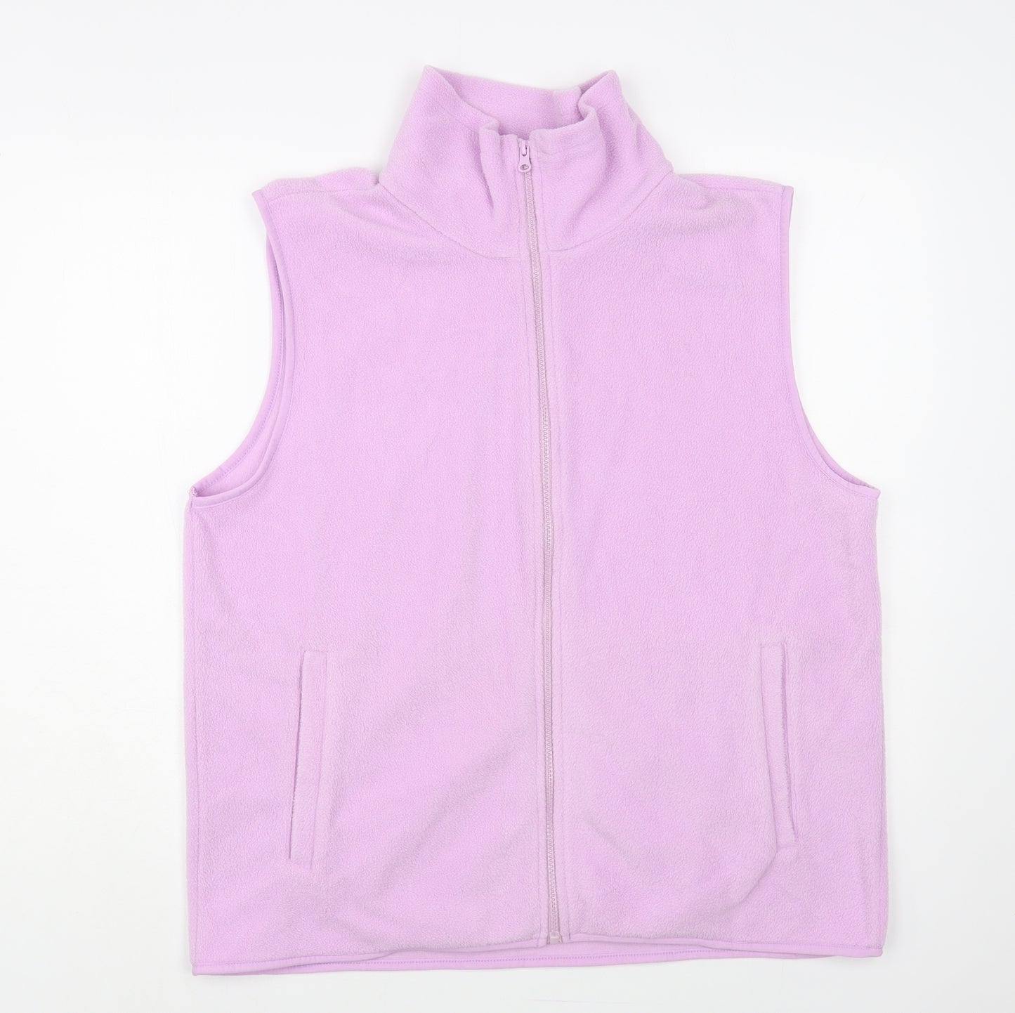 Preworn Womens Pink Gilet Waistcoat Size L Zip