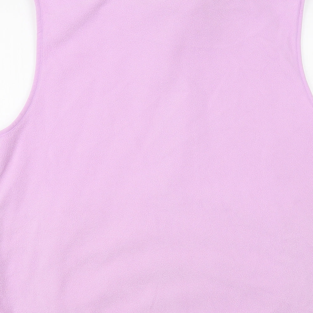 Preworn Womens Pink Gilet Waistcoat Size L Zip
