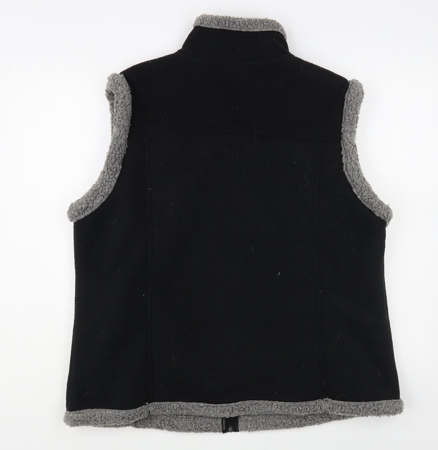 Tigi Womens Black Gilet Waistcoat Size L Zip
