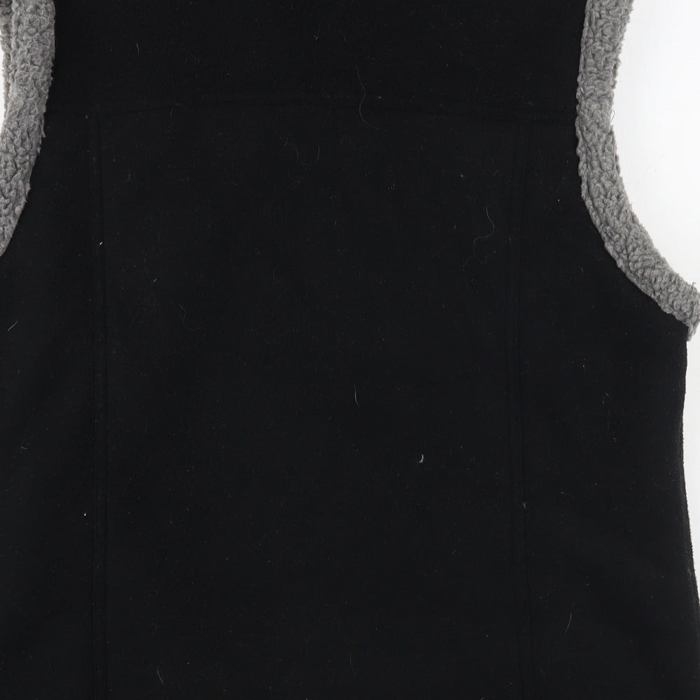 Tigi Womens Black Gilet Waistcoat Size L Zip
