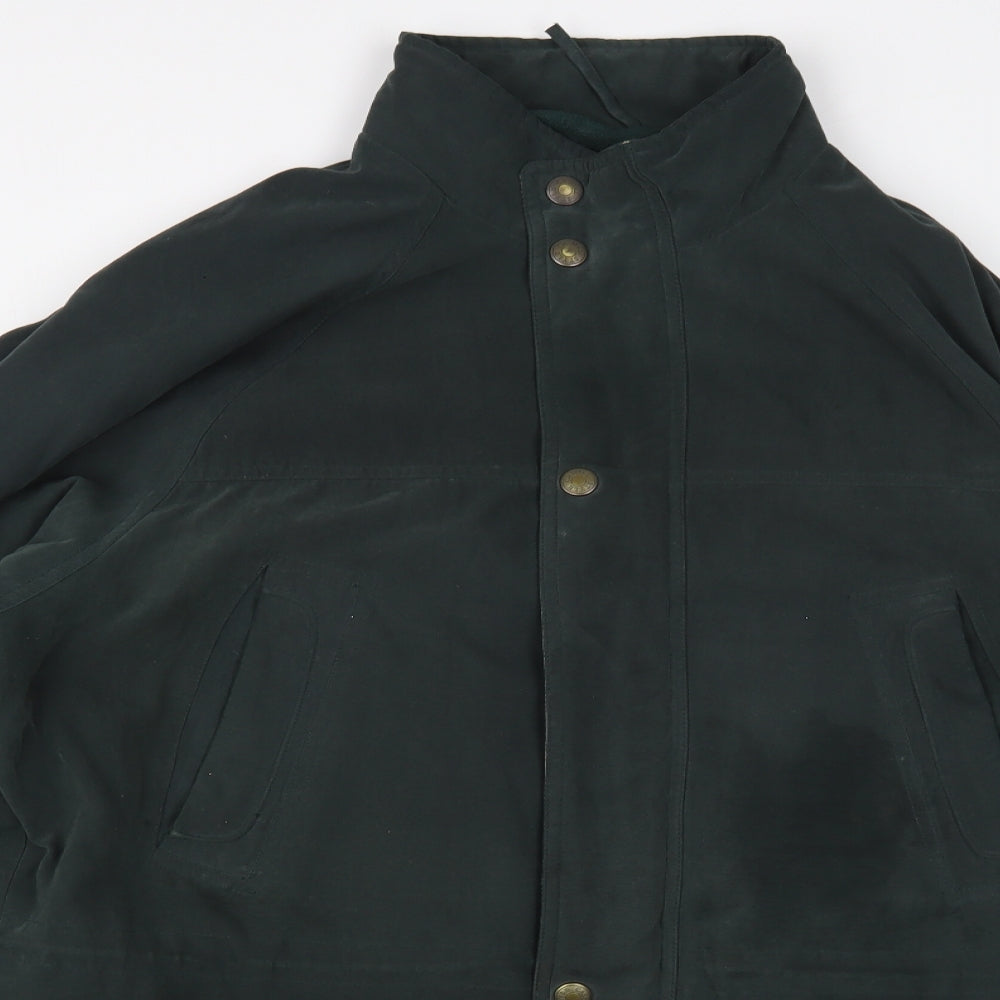 BHS Womens Green Parka Jacket Size L Zip