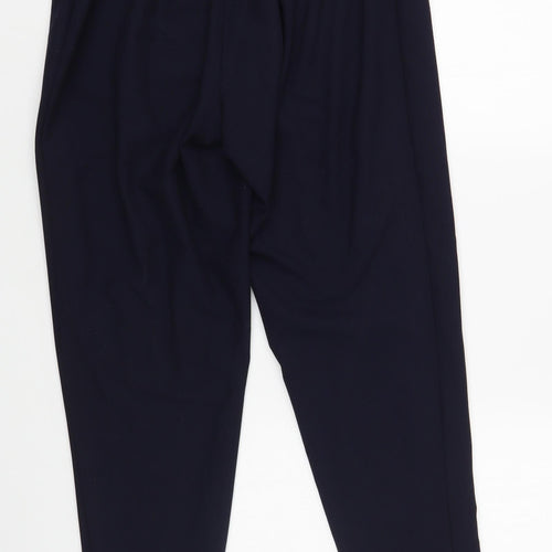 Essence Womens Blue Polyester Trousers Size 16 L27 in Regular