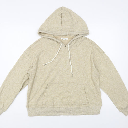 Springfield Womens Beige Polyester Pullover Hoodie Size M Pullover