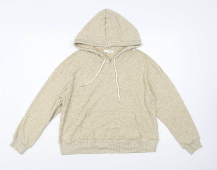 Springfield Womens Beige Polyester Pullover Hoodie Size M Pullover