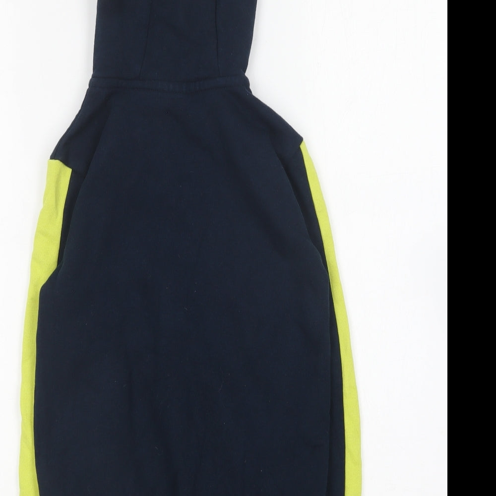 George Boys Blue Round Neck Cotton Full Zip Jumper Size 7-8 Years - Nerf