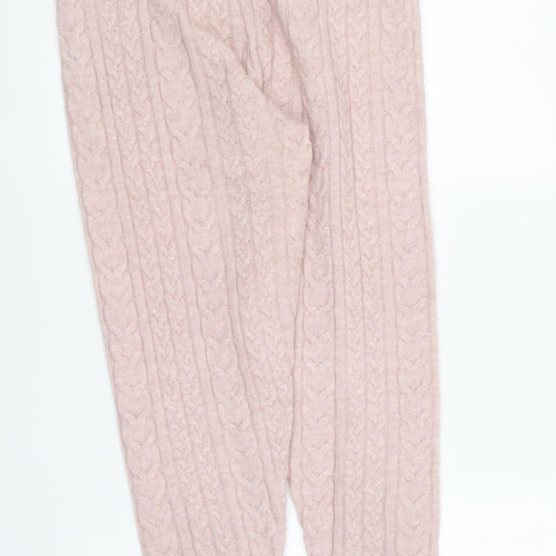 F&F Womens Pink Polyester Jogger Trousers Size 10 L28 in Regular - Loungewear