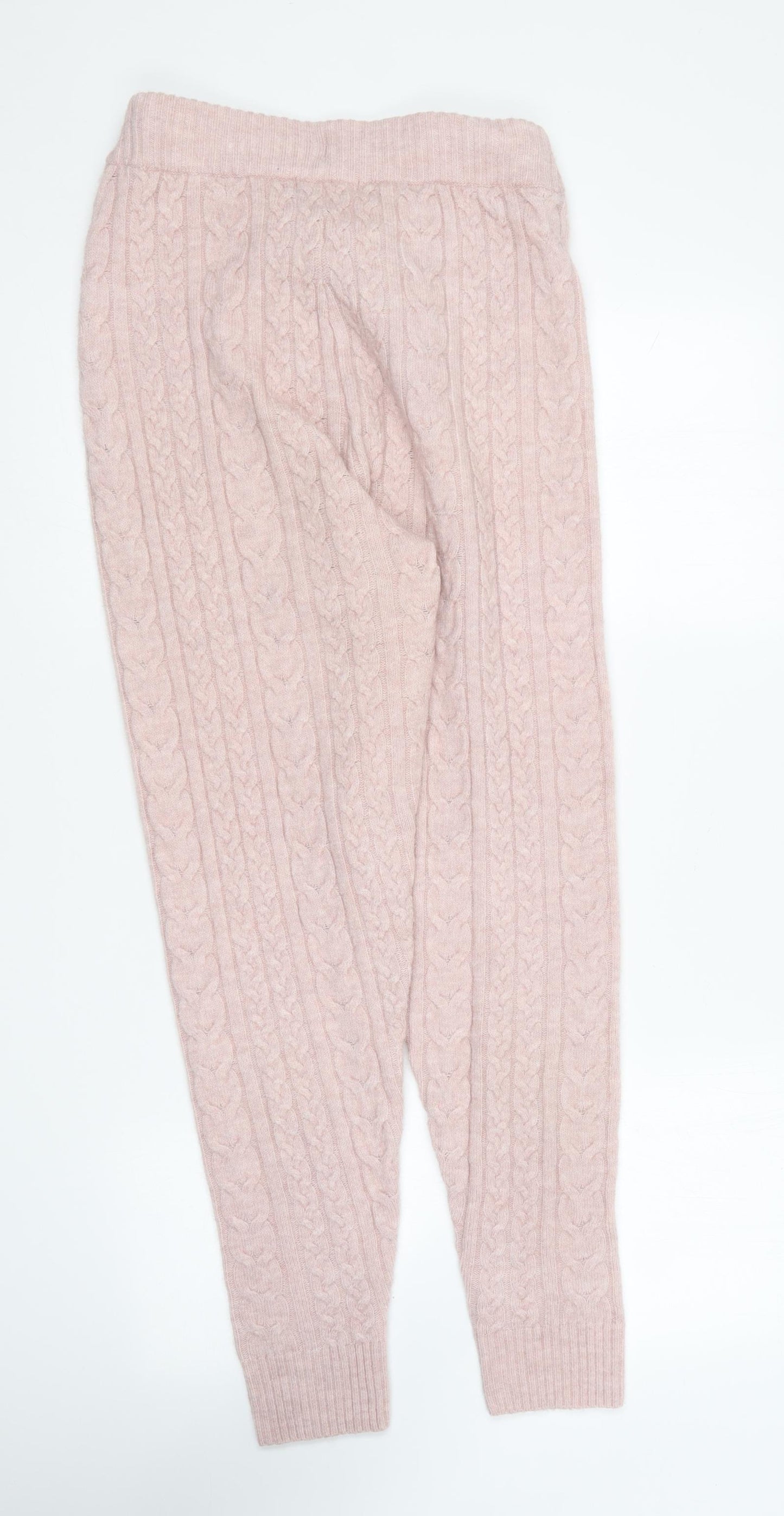 F&F Womens Pink Polyester Jogger Trousers Size 10 L28 in Regular - Loungewear