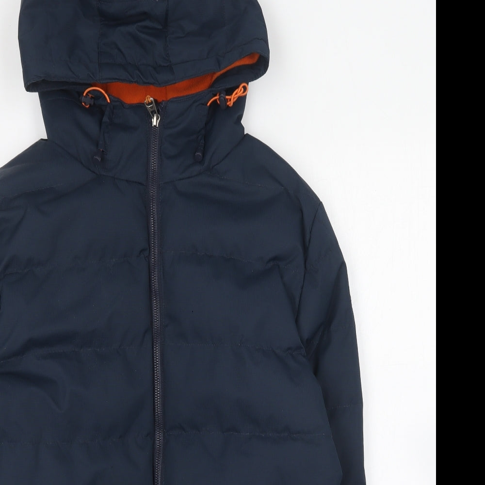 Northern Exo Mens Blue Puffer Jacket Coat Size S