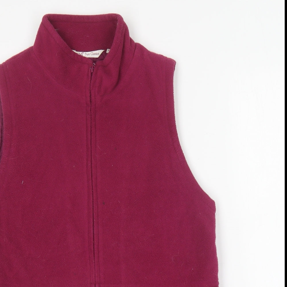 EWM Womens Pink Gilet Jacket Size 10