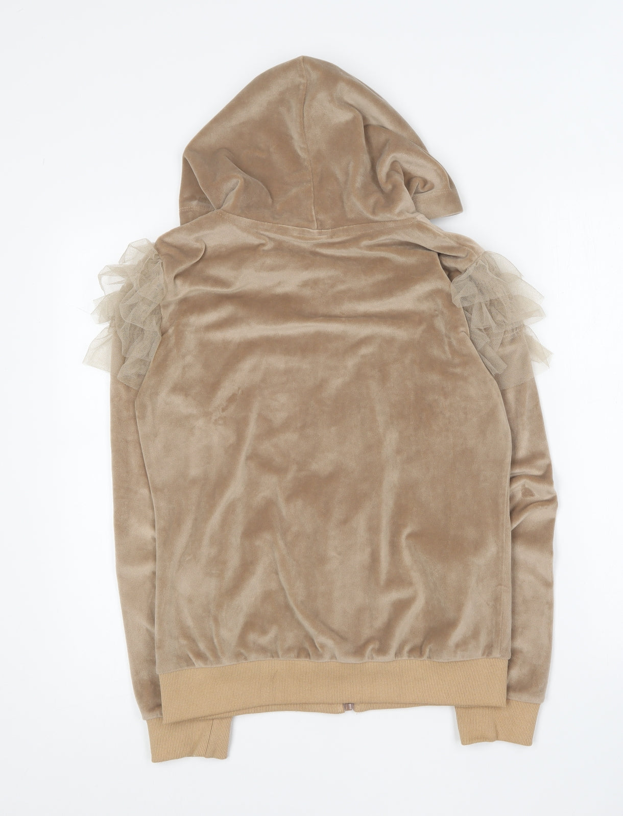 Emma & Ashley Womens Brown Polyester Full Zip Hoodie Size M