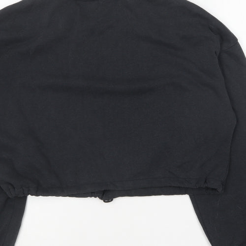 H&M Womens Grey Round Neck Cotton Pullover Jumper Size S