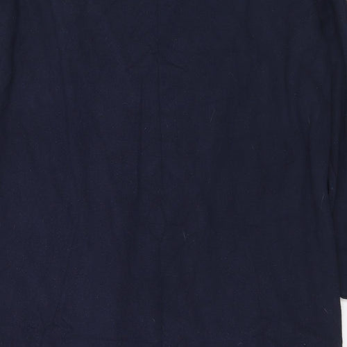 Preworn Womens Blue Viscose Jumper Dress Size L Round Neck
