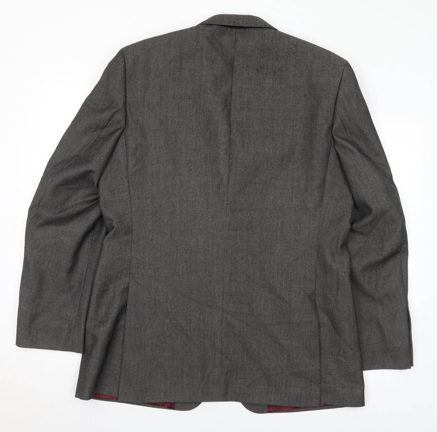 Burton Mens Grey Polyester Jacket Suit Jacket Size 42