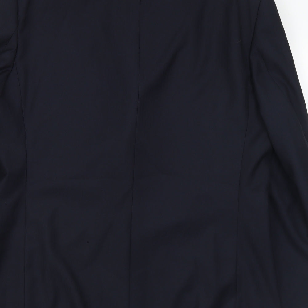 Lee Greenwood Mens Black Polyester Jacket Suit Jacket Size 44