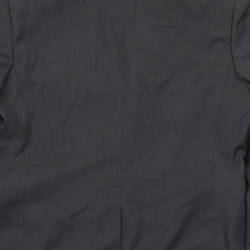 H&M Mens Grey Polyester Jacket Suit Jacket Size 50