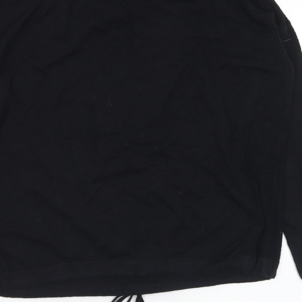NEXT Womens Black Crew Neck Cotton Pullover Jumper Size 12