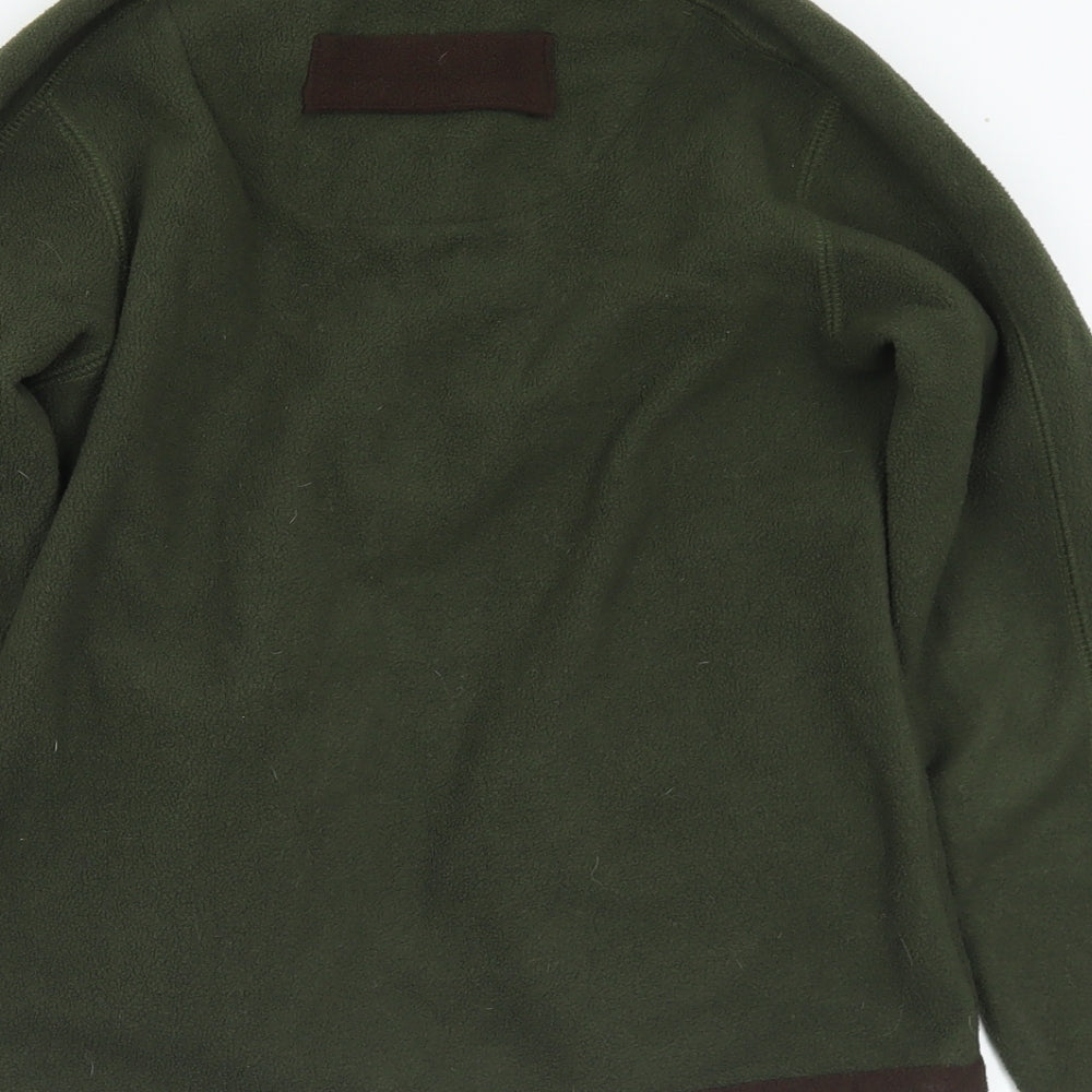 Rydale Boys Green Collared Polyester Pullover Jumper Size 5-6 Years