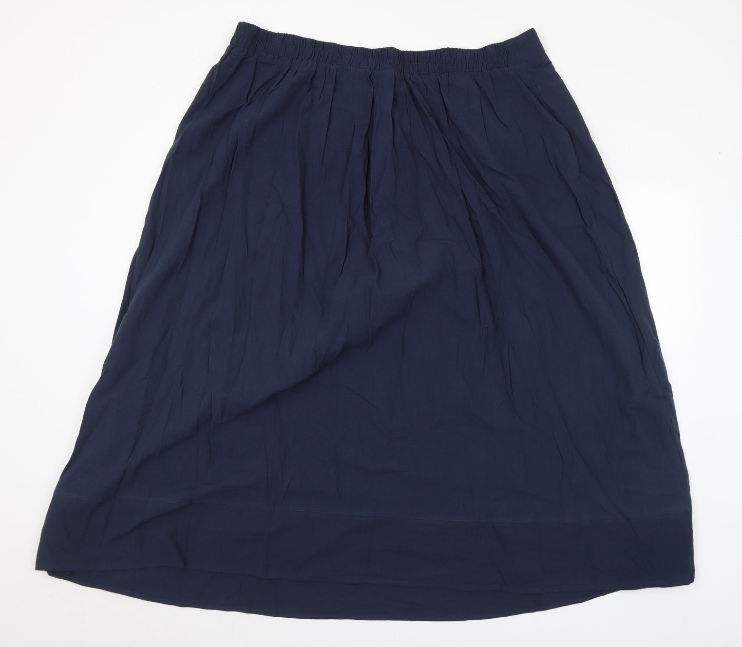 Zanzea Womens Blue Cotton A-Line Skirt One Size - 5XL