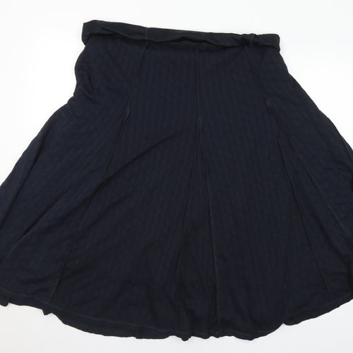 Marks and Spencer Womens Blue Polyester Flare Skirt Size 20