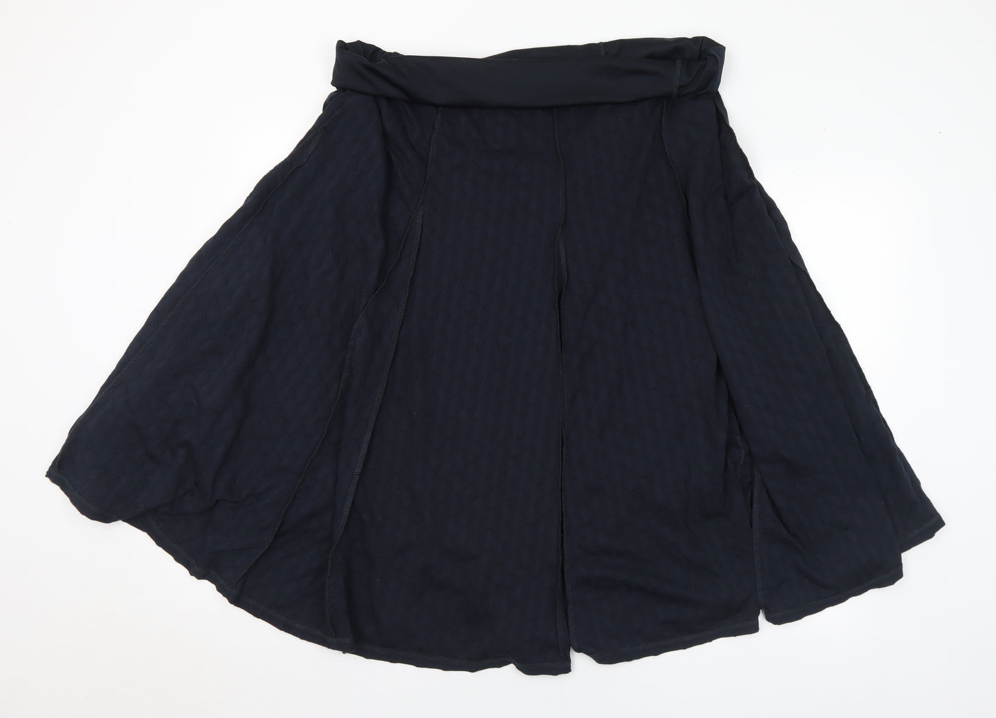 Marks and Spencer Womens Blue Polyester Flare Skirt Size 20