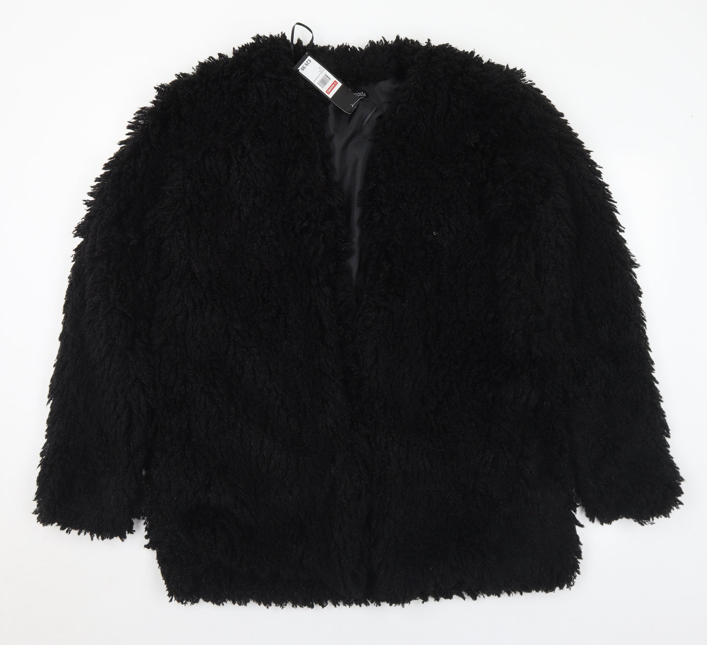 Mia Moda Womens Black Jacket Size L - L/XL