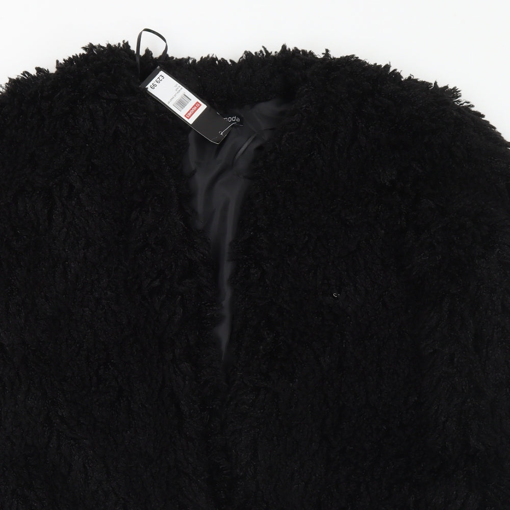 Mia Moda Womens Black Jacket Size L - L/XL