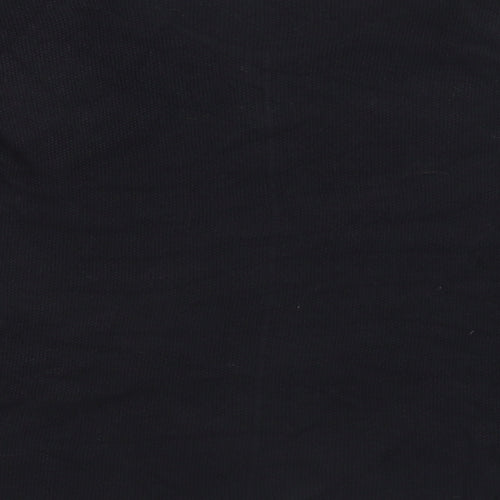 Preworn Womens Black V-Neck Acrylic Pullover Jumper Size M - M/L