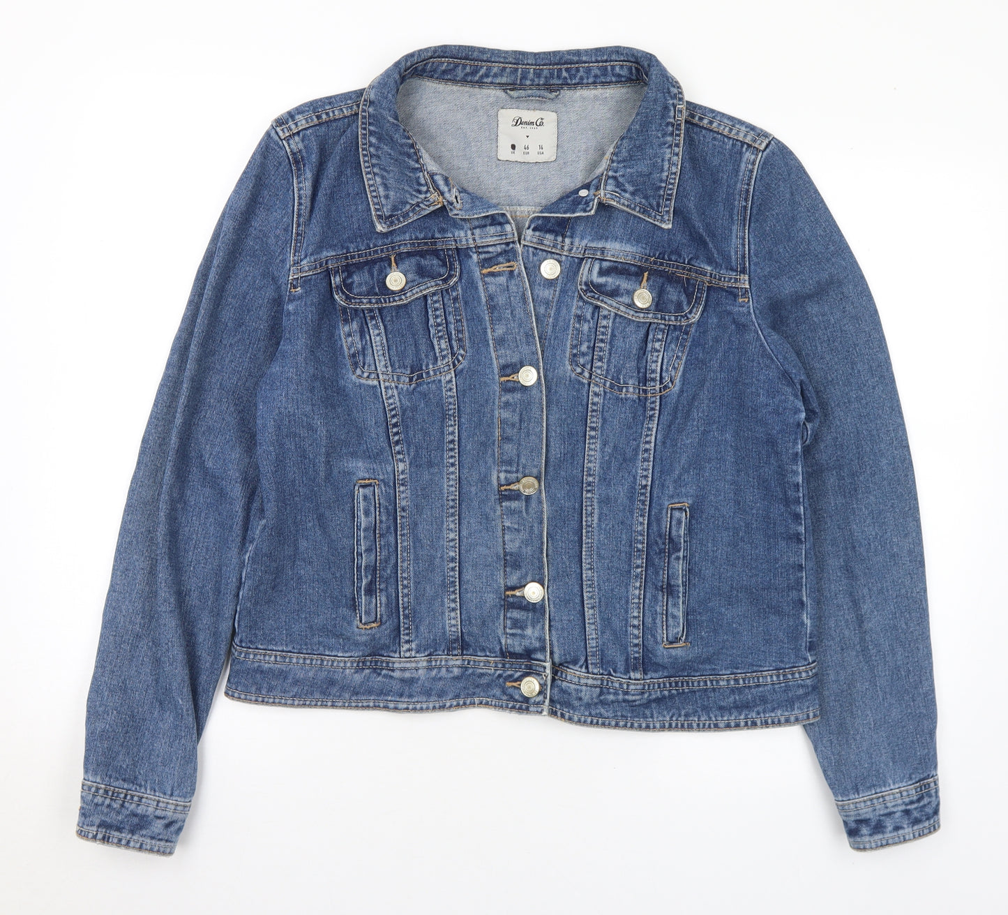 Denim & Co. Womens Blue Jacket Size 18