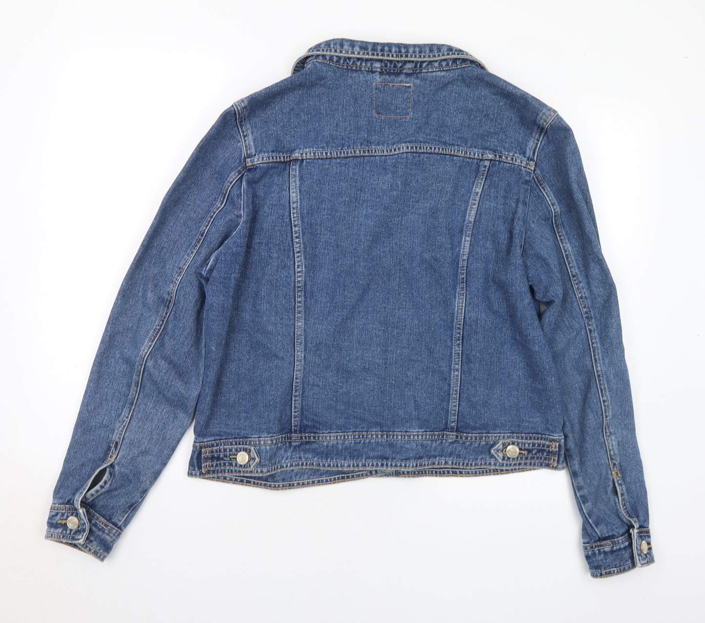 Denim & Co. Womens Blue Jacket Size 18