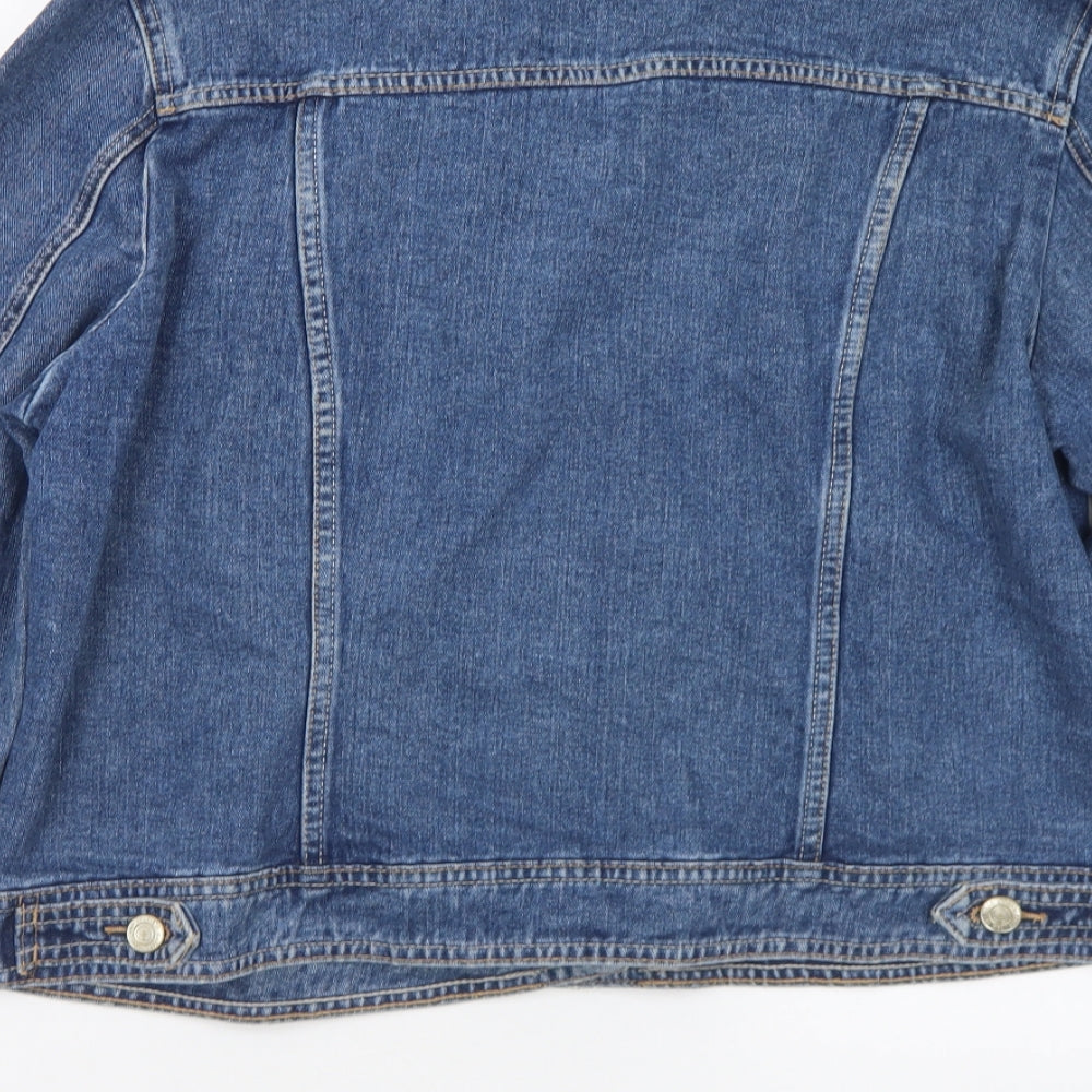 Denim & Co. Womens Blue Jacket Size 18