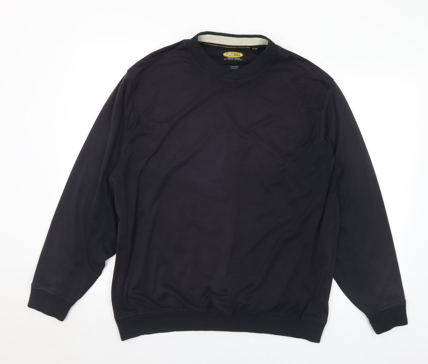 Greg Norman Mens Black Polyester Pullover Sweatshirt Size M