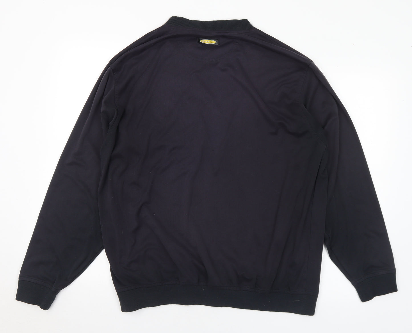 Greg Norman Mens Black Polyester Pullover Sweatshirt Size M