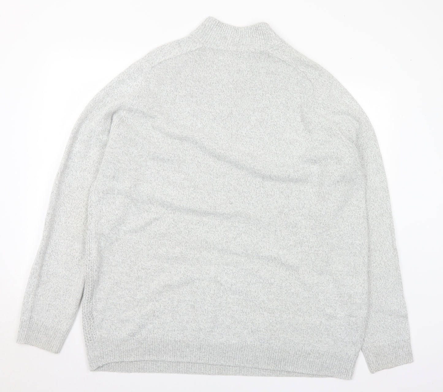 TU Mens Grey Collared Acrylic Pullover Jumper Size 3XL