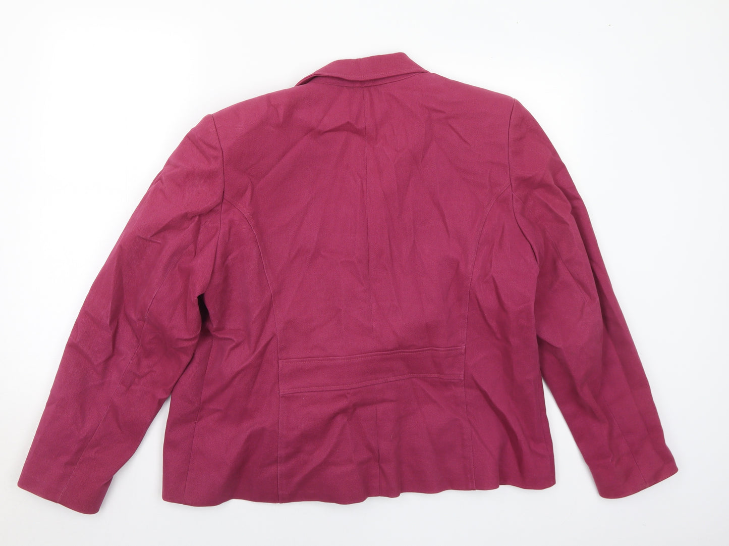 Klass Womens Purple Jacket Coat Size 20