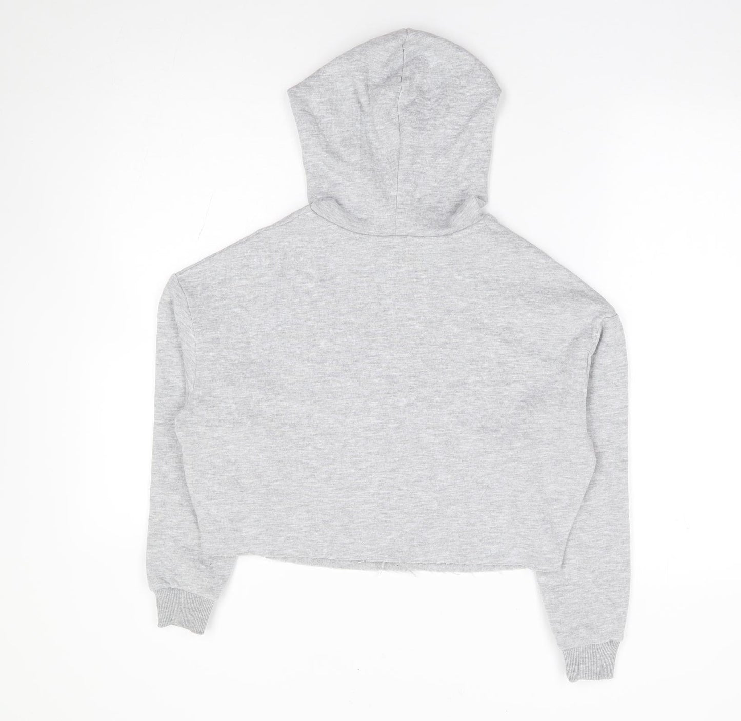 New Look Girls Grey Polyester Pullover Hoodie Size 12-13 Years Pullover