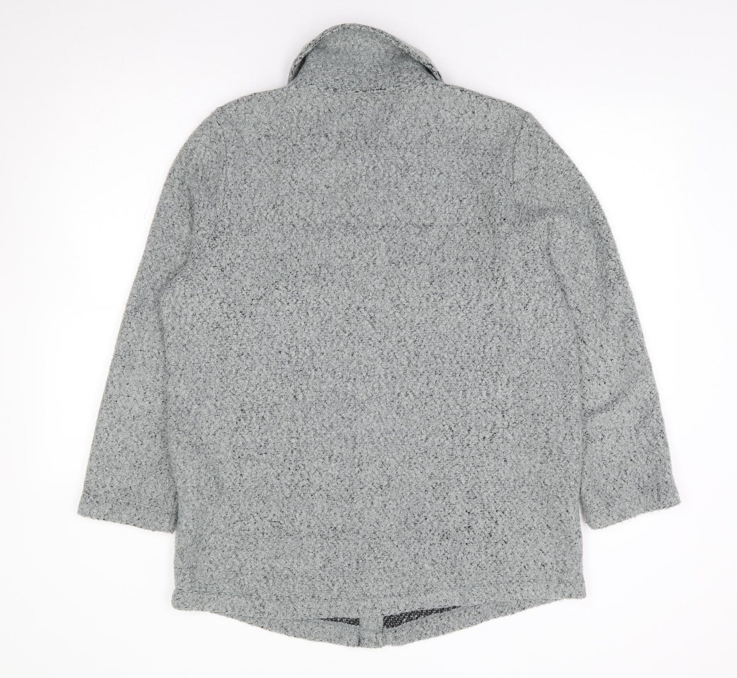 George Womens Grey Jacket Size 14 Snap - Shacket