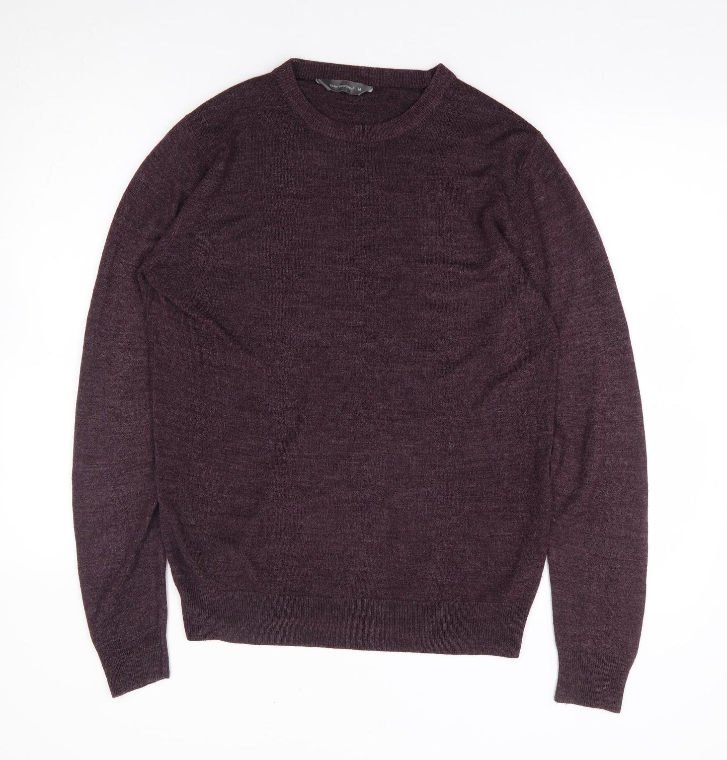 Primark Mens Purple Crew Neck Acrylic Pullover Jumper Size M