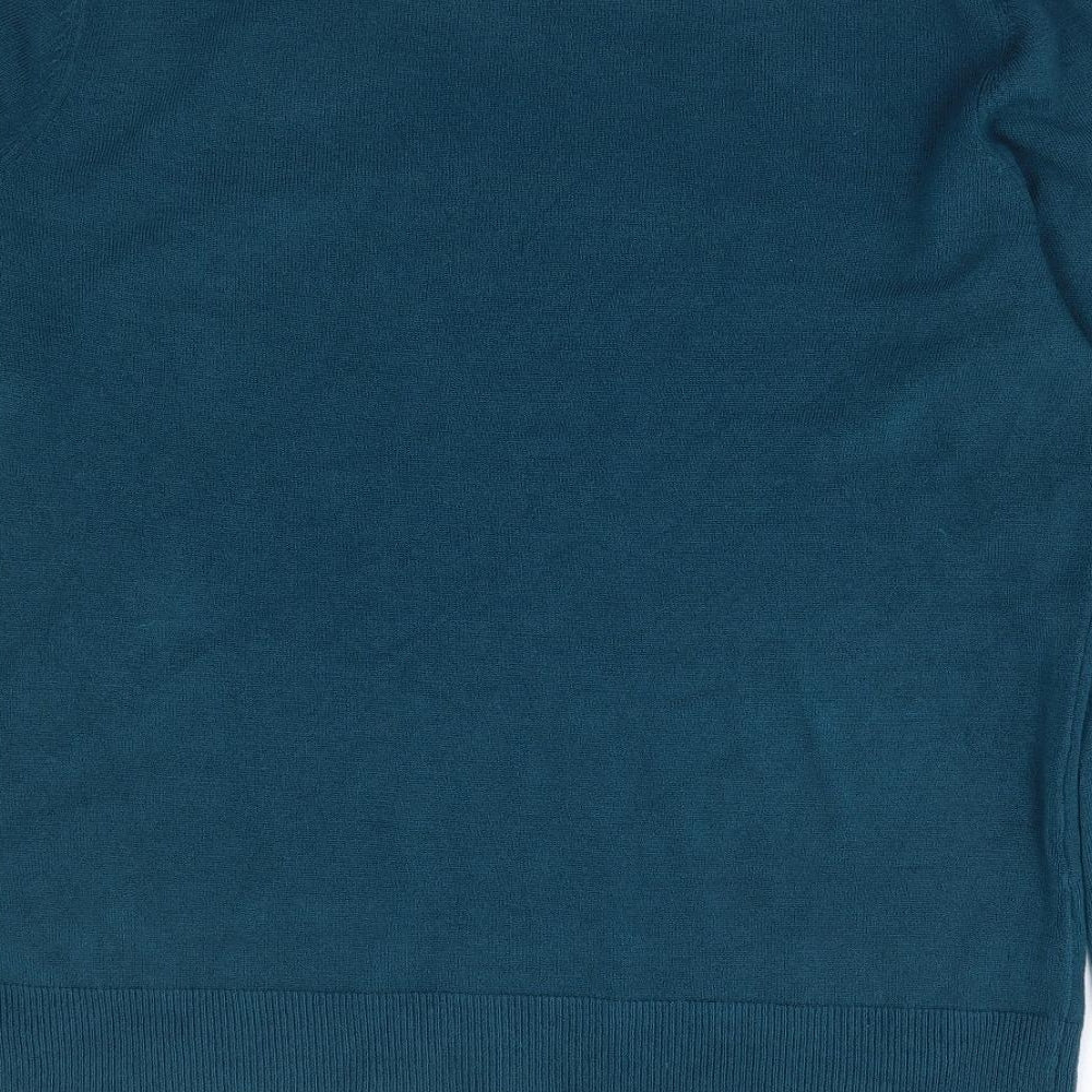 Dorothy Perkins Womens Green Boat Neck Acrylic Pullover Jumper Size 18