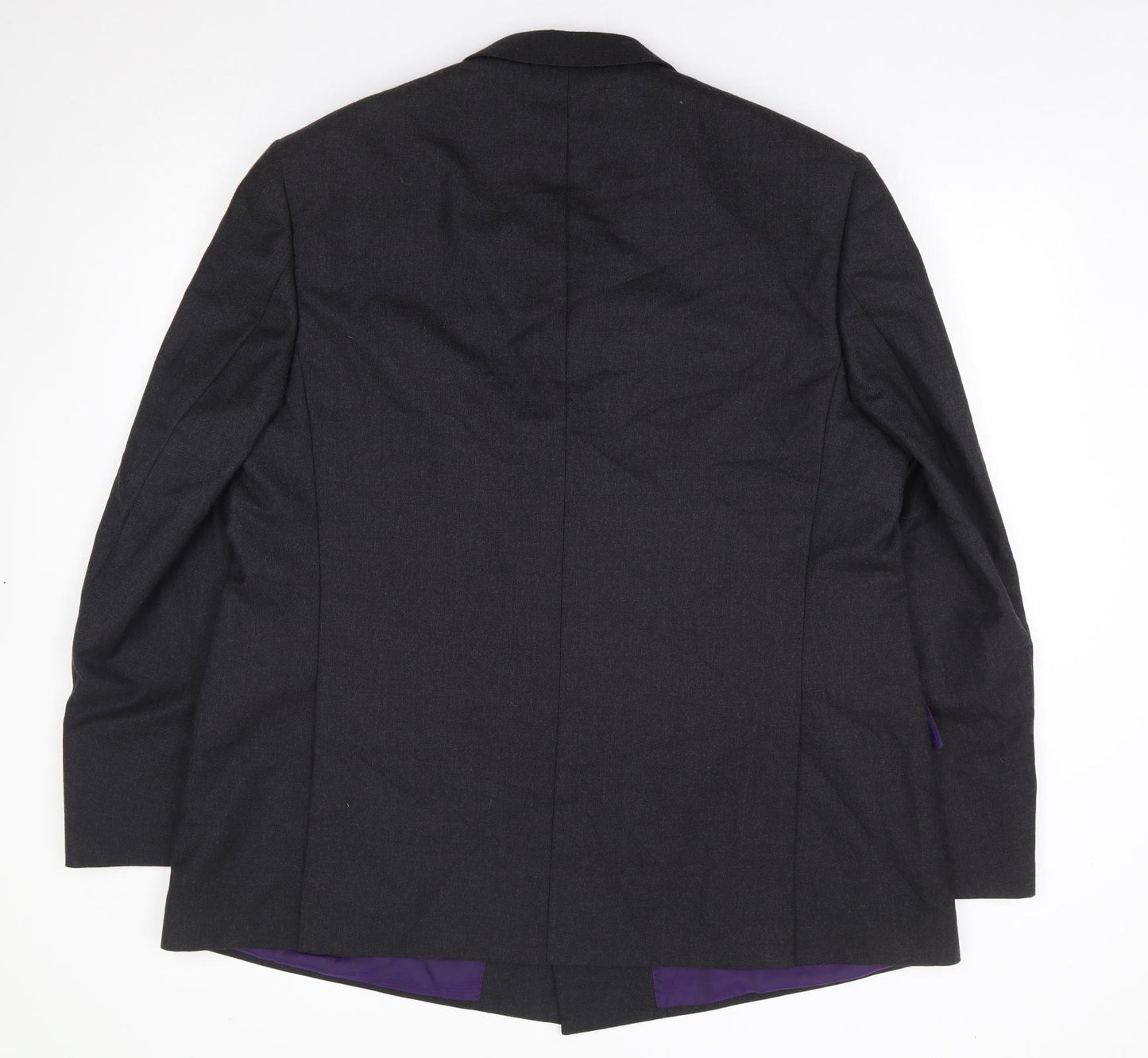 Alfred Brown Mens Grey Wool Jacket Suit Jacket Size 48