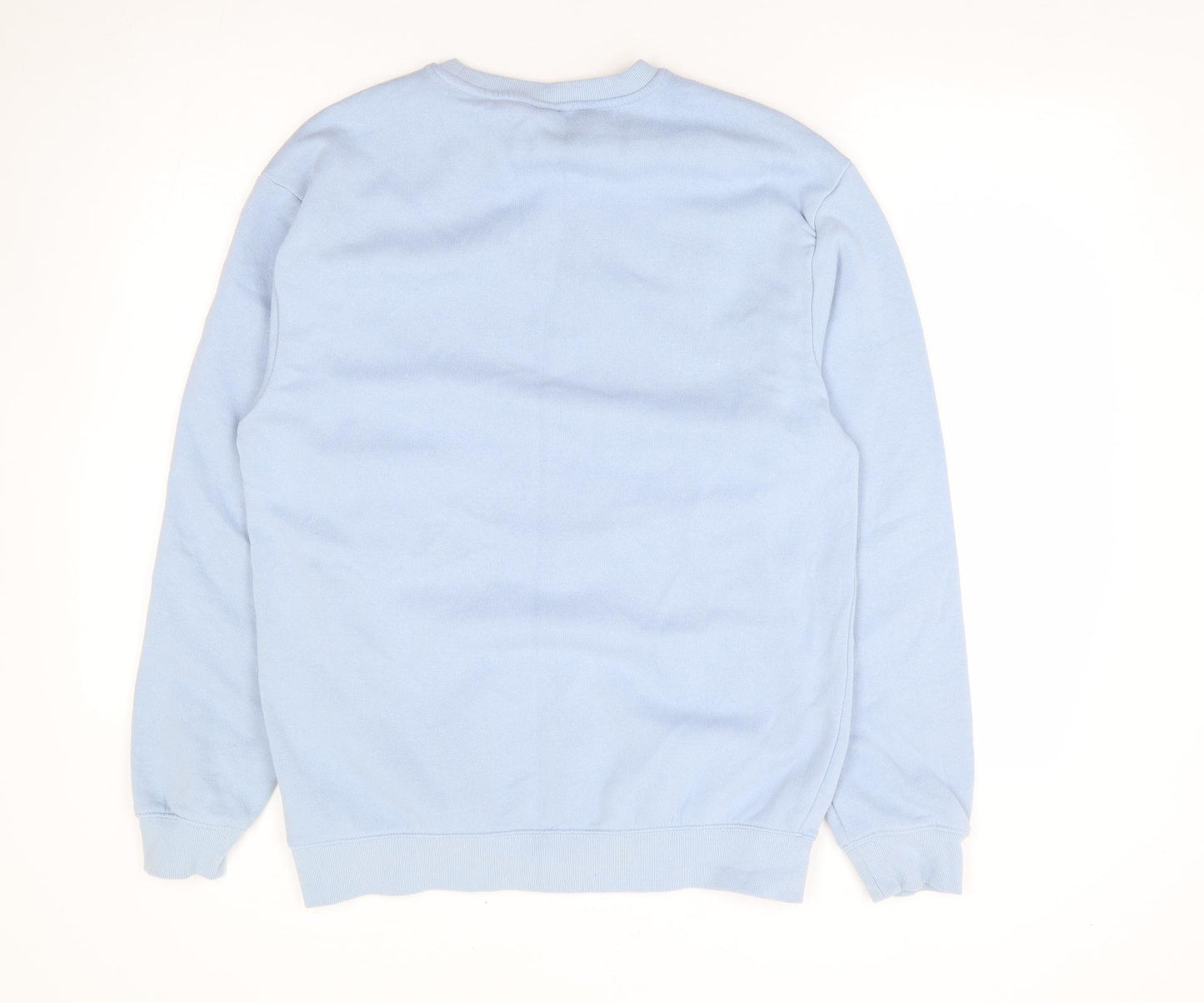 H&M Womens Blue Cotton Pullover Sweatshirt Size M Pullover